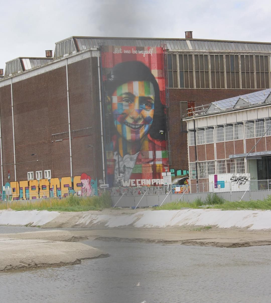 Vibrant community mural representing life and equality