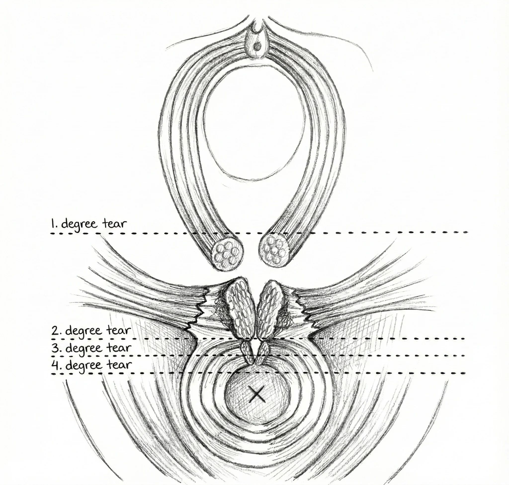 Classification of Perineal Tears: 1st to 4th Degree